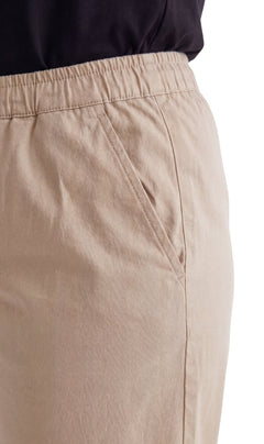 Women's Easy Pull-On Bermuda Shorts in Denim and Twill-Brandy Journey