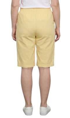 Women's Easy Pull-On Bermuda Shorts in Denim and Twill-Brandy Journey
