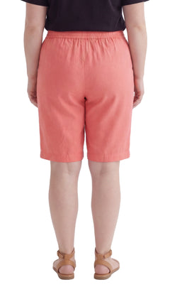 Women's Easy Pull-On Bermuda Shorts in Denim and Twill-Brandy Journey