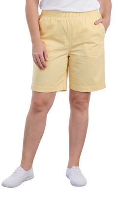 Women's Pull-On Denim and Twill Shorts — Stretch Waist No Zipper