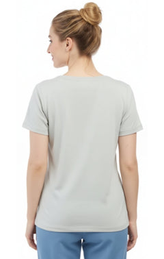 Women's Short Sleeve Crew Neck T-Shirt — Relaxed Fit Cotton Blend