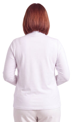Women's Long Sleeve Relaxed Fit Turtleneck Top-Brandy Journey