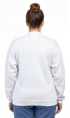 Women's Snap Up Jacket with Stand Collar and Patch Pockets