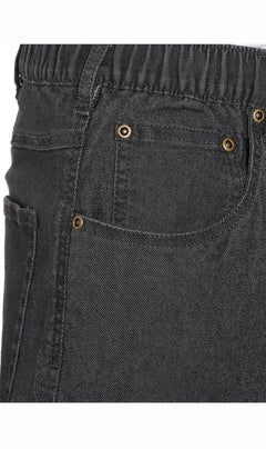 Men's Pull-On Denim and Twill Pants — Elastic Waist Easy Fit
