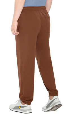 Men's Pull-On Elastic Waist Knit Pants — Relaxed Fit Lounge Pants
