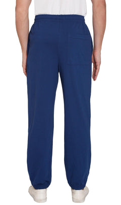 Men's Pull-On Elastic Waist Knit Pants — Relaxed Fit Lounge Pants