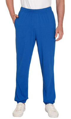 Men's Pull-On Elastic Waist Knit Pants — Relaxed Fit Lounge Pants