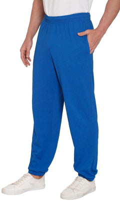 Men's Pull-On Elastic Waist Knit Pants — Relaxed Fit Lounge Pants
