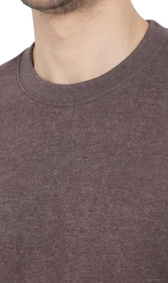 Men's Heavyweight Short Sleeve Crew Neck T-Shirt — Relaxed Fit Solid Color