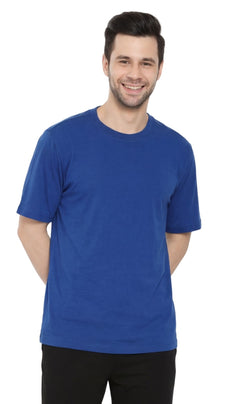 Men's Heavyweight Short Sleeve Crew Neck T-Shirt — Relaxed Fit Solid Color
