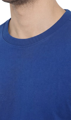 Men's Heavyweight Short Sleeve Crew Neck T-Shirt — Relaxed Fit Solid Color