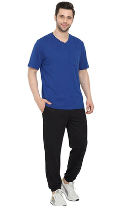Men's Heavyweight Short Sleeve V-Neck T-Shirt with Chest Pocket