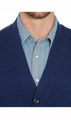 Men's Cashmere-Like Button Front Flat Knit Sweater Vest with Chest Pockets