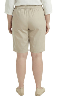 Women's Pull-On Denim and Twill Shorts — Stretch Waist No Zipper