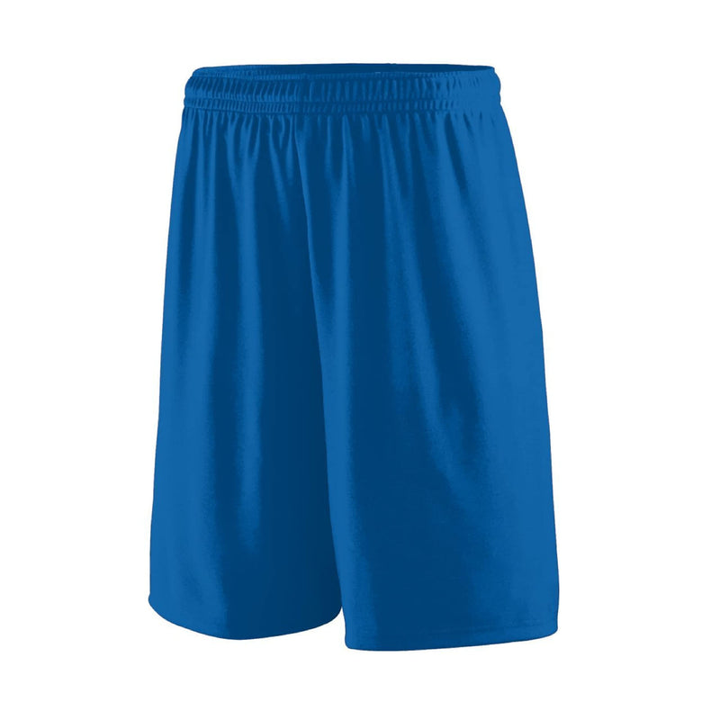 Augusta Sportswear Youth Training Shorts: 9-Inch Inseam for Teens Athletic Workout Gym Clothes Royal Small