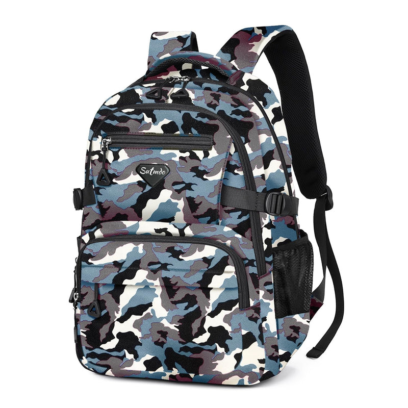SUTMDO Casual Lightweight Backpacks for Boys & Girls School Bookbags 15 