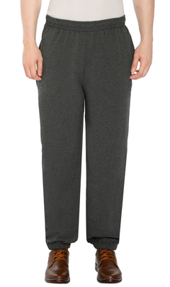 Men's Pull-On Elastic Waist Knit Pants — Relaxed Fit Lounge Pants