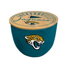 Pegasus Sports NFL Jacksonville Jaguars Script Circle Logo Ceramic Candle