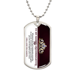 My Badass Granddaughter - Dog Tag Necklace