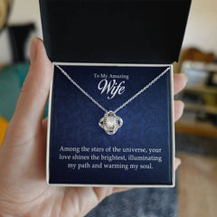 À Ma Merveilleuse Épouse - Collier Nœud d'Amour