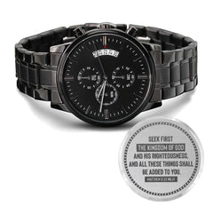 Seek First the Kingdom of God (Matthew 633)  Men's Watch