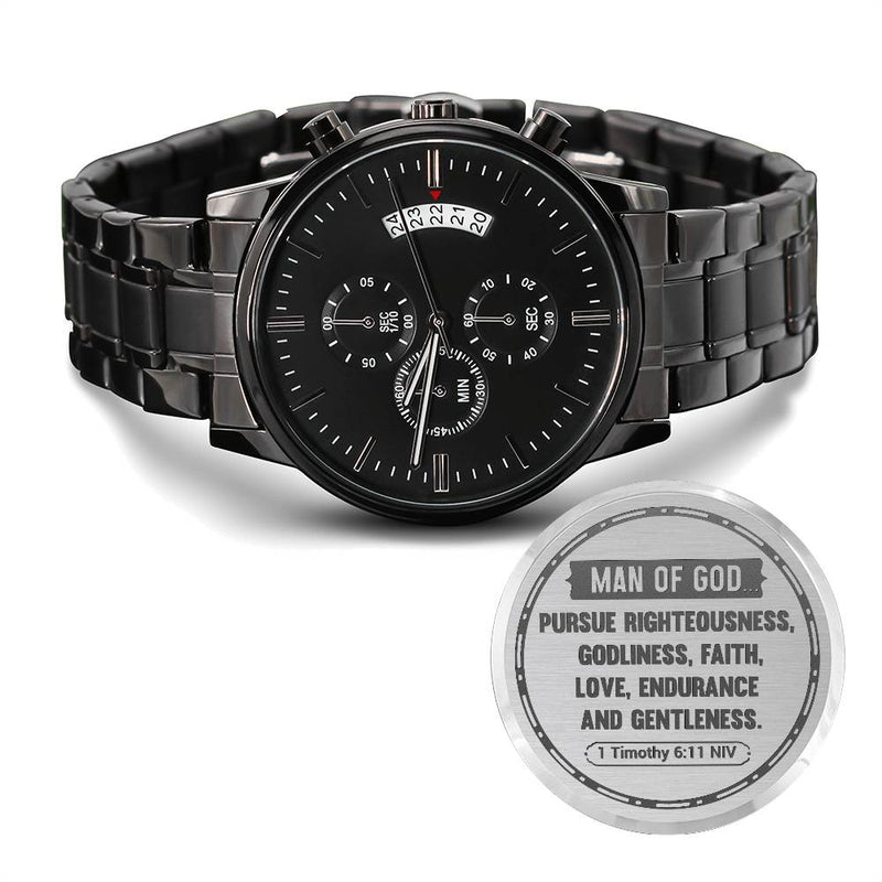 Homme de Dieu (1 Timothée 6:11) – Montre pour hommes