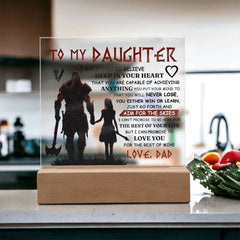 To My Daughter Skies  Acrylic Square