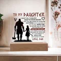 To My Daughter Skies  Acrylic Square