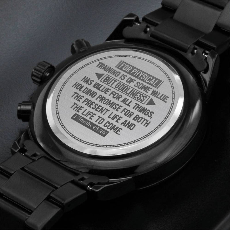 La piété est utile à tout (1 Timothée 4:8) – Montre pour homme
