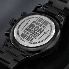 Iron Sharpens Iron (Proverbs 2717)  Men's Watch