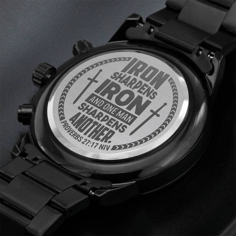 Le fer aiguise le fer (Proverbes 27:17) – Montre pour hommes