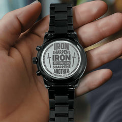 Iron Sharpens Iron (Proverbs 2717)  Men's Watch