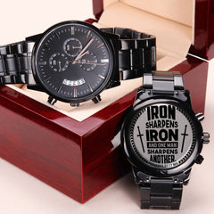 Iron Sharpens Iron (Proverbs 2717)  Men's Watch