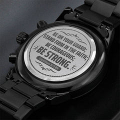 Be on Your Guard (1 Corinthians 1613 NIV)  Men's Watch