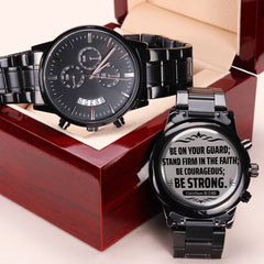 Be on Your Guard (1 Corinthians 1613 NIV)  Men's Watch