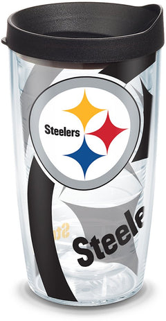 Tervis NFL Pittsburgh Steelers - Genuine Made in USA Double Walled Insulated Tumbler Travel Cup Keeps Drinks Cold & Hot 16oz Classic