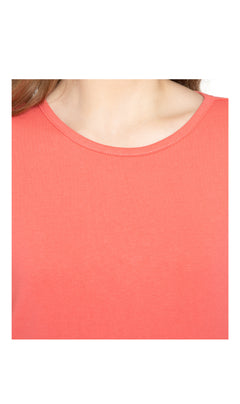 Women's 3/4 Sleeve Crew Neck Top — Comfortable Jersey Knit