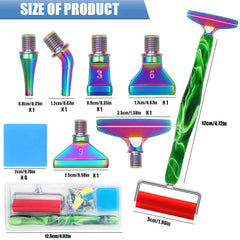 Diamond Art Pens Tools Diamond Painting Accessories Kits with Screw Metal Tip Roller Diamond Painting Pen Drill Bead Dot Pens for Art Craft Nail (Purple Pen Color 6)