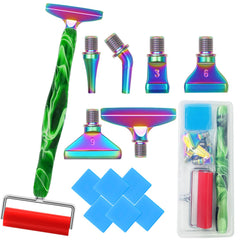 Diamond Art Pens Tools Diamond Painting Accessories Kits with Screw Metal Tip Roller Diamond Painting Pen Drill Bead Dot Pens for Art Craft Nail (Purple Pen Color 6)