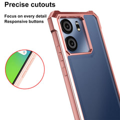 Ailiber for BLU View 5 Case, BLU View5 B160V Clear Phone Case, Transparent [Anti Yellowing], with [Screen Protector], Dual Layer Shockproof Bumper, Silicone Cell Phone Case-Gold