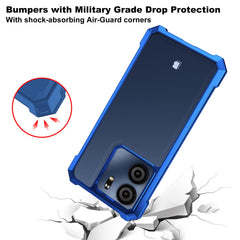 Ailiber for BLU View 5 Case, BLU View5 B160V Clear Phone Case, Transparent [Anti Yellowing], with [Screen Protector], Dual Layer Shockproof Bumper, Silicone Cell Phone Case-Gold