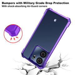 Ailiber for BLU View 5 Case, BLU View5 B160V Clear Phone Case, Transparent [Anti Yellowing], with [Screen Protector], Dual Layer Shockproof Bumper, Silicone Cell Phone Case-Gold