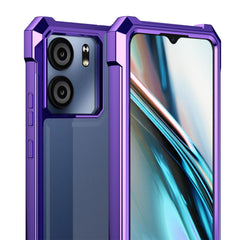 Ailiber for BLU View 5 Case, BLU View5 B160V Clear Phone Case, Transparent [Anti Yellowing], with [Screen Protector], Dual Layer Shockproof Bumper, Silicone Cell Phone Case-Gold