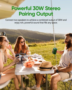Portable Bluetooth Speaker Beach Essentials: Powerful Crystal Clear Sound/Dynamic Light/IPX5 Waterproof/All Day Playtime/Wireless BT 5.3/TWS Paring, Mom Gifts, Outdoor|Travel|Camping|Pool Accessories