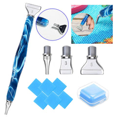 Diamond Art Pens Tools Diamond Painting Accessories Kits with Screw Metal Tip Roller Diamond Painting Pen Drill Bead Dot Pens for Art Craft Nail (Purple Pen Color 6)