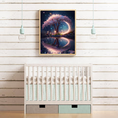 KINPLUB Moonlight Beach Diamond Painting Kits for Adults, 5D Seaside Moon Diamond Art Kits for Beginners, DIY Full Drill Paint with Diamond, Home Wall Decor 12 x 16 Inch