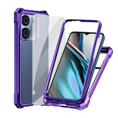Ailiber for BLU View 5 Case, BLU View5 B160V Clear Phone Case, Transparent [Anti Yellowing], with [Screen Protector], Dual Layer Shockproof Bumper, Silicone Cell Phone Case-Gold
