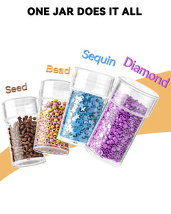 ARTDOT 60 Slots Storage Container for Diamond Art Kits for Adults, Portable Bead Storage Boxes for Diamond Painting Accessories and Tools