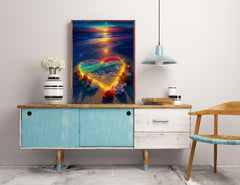 KINPLUB Moonlight Beach Diamond Painting Kits for Adults, 5D Seaside Moon Diamond Art Kits for Beginners, DIY Full Drill Paint with Diamond, Home Wall Decor 12 x 16 Inch