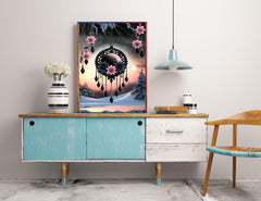 KINPLUB Moonlight Beach Diamond Painting Kits for Adults, 5D Seaside Moon Diamond Art Kits for Beginners, DIY Full Drill Paint with Diamond, Home Wall Decor 12 x 16 Inch